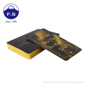 Custom gold edge luxury game colorful playing cards